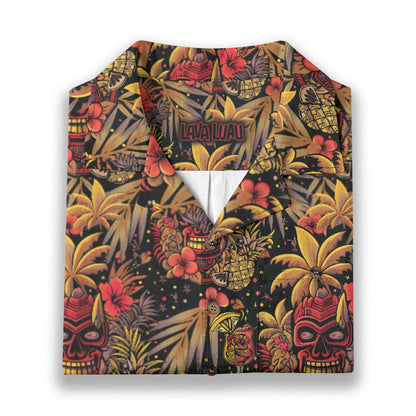 Linen Neon Paradise (Ember Remix) Hawaiian Shirt