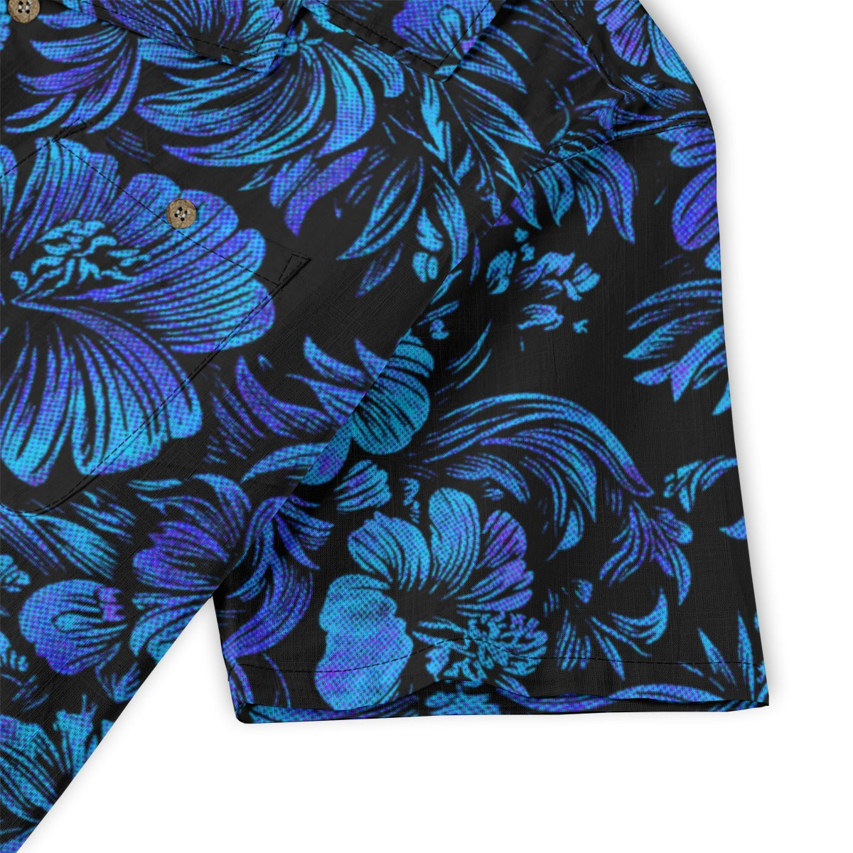 Linen Jungle Halftone (Frozen Flowers Remix) Hawaiian Shirt
