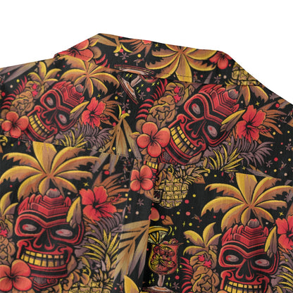Linen Neon Paradise (Ember Remix) Hawaiian Shirt