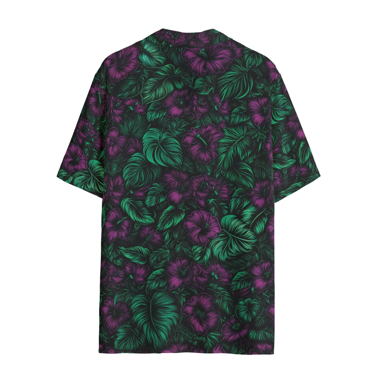 Midnight Bloom Ladies Hawaiian Shirt