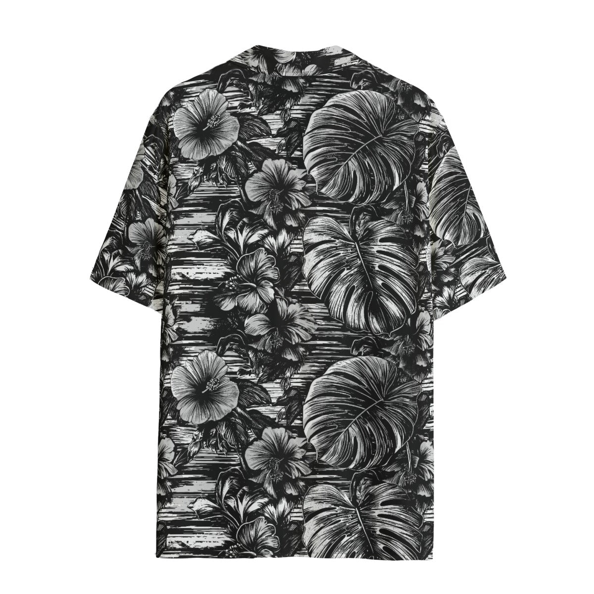 Leaf & Bloom (Noir Remix) Ladies Hawaiian Shirt