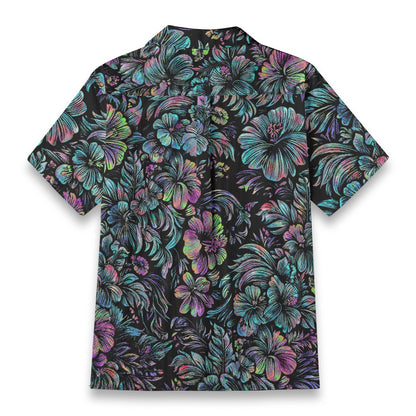 Linen Jungle Halftone Hawaiian Shirt