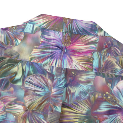 Linen Chrome Dreams Hawaiian Shirt