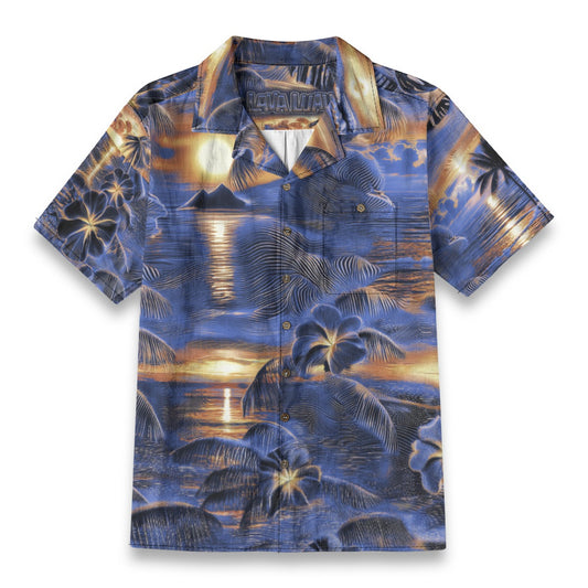 Linen Hyperwave Horizon (Daybreak Remix) Hawaiian Shirt