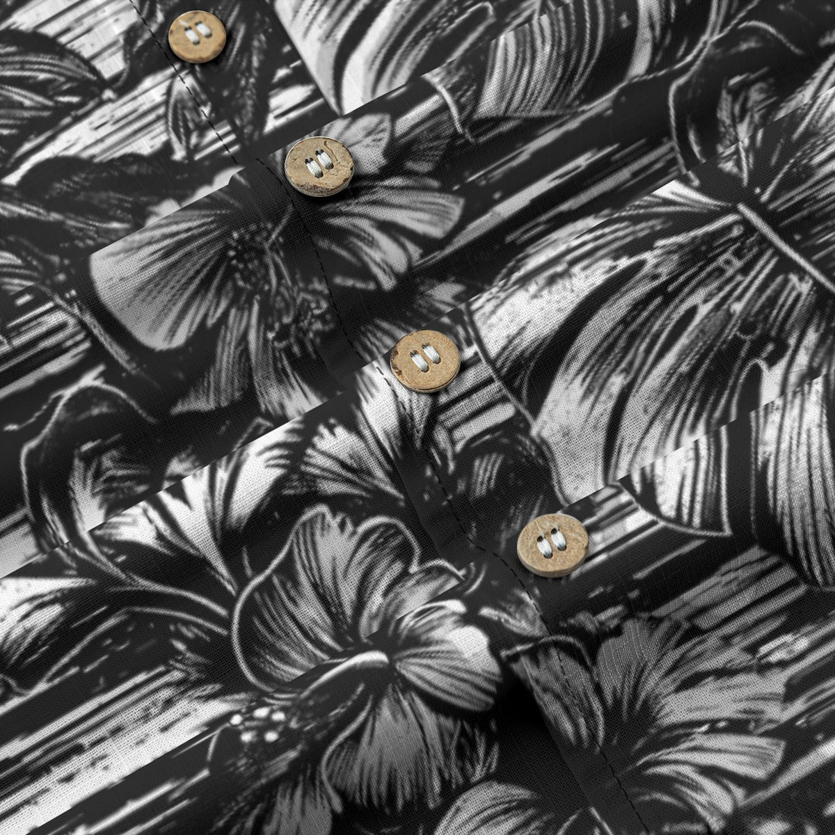 Linen Leaf & Bloom (Noir Garden Remix) Hawaiian Shirt