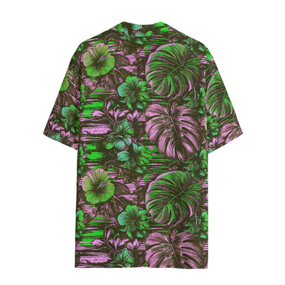 Leaf & Bloom (Mild Remix) Ladies Hawaiian Shirt