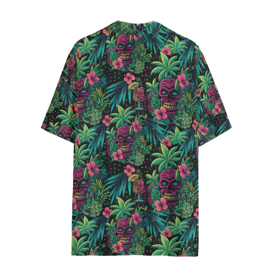 Neon Paradise Aloha Shirt (Women&