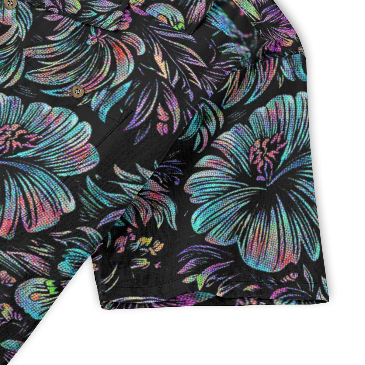 Linen Jungle Halftone Hawaiian Shirt