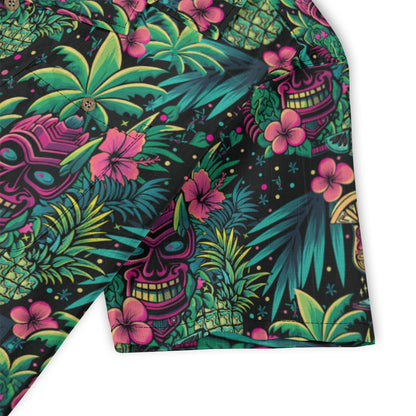 Linen Neon Paradise Hawaiian Shirt