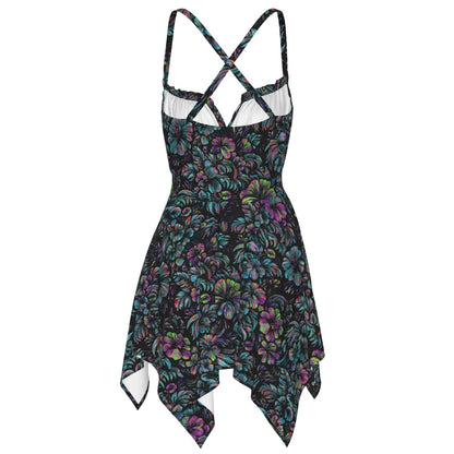 Jungle Halftone Handkerchief Dress