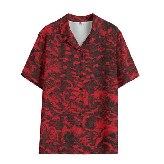 Rogue Waves (Crimson Tide Remix) Ladies Hawaiian Shirt