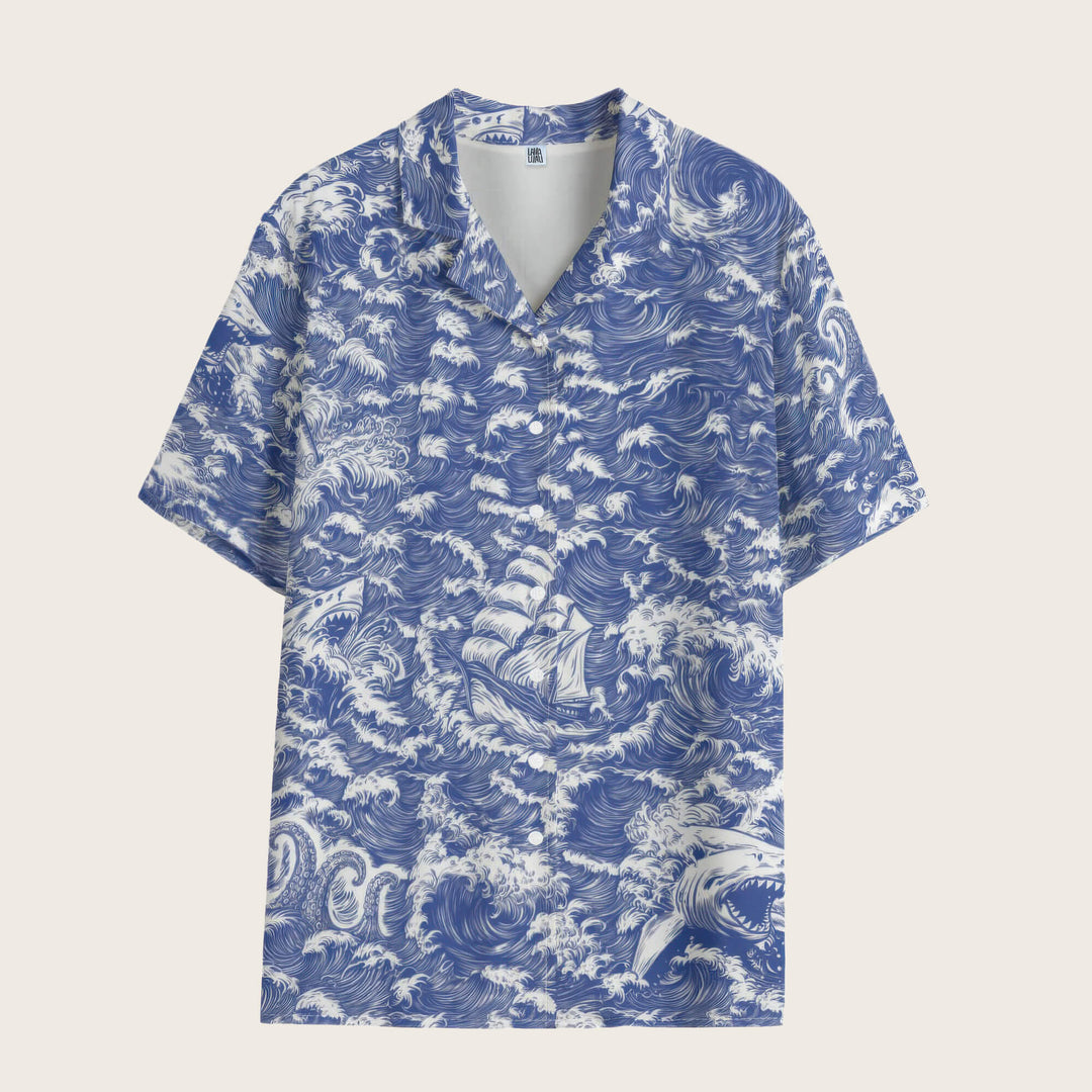 Rogue Waves Aloha Shirt (Women&
