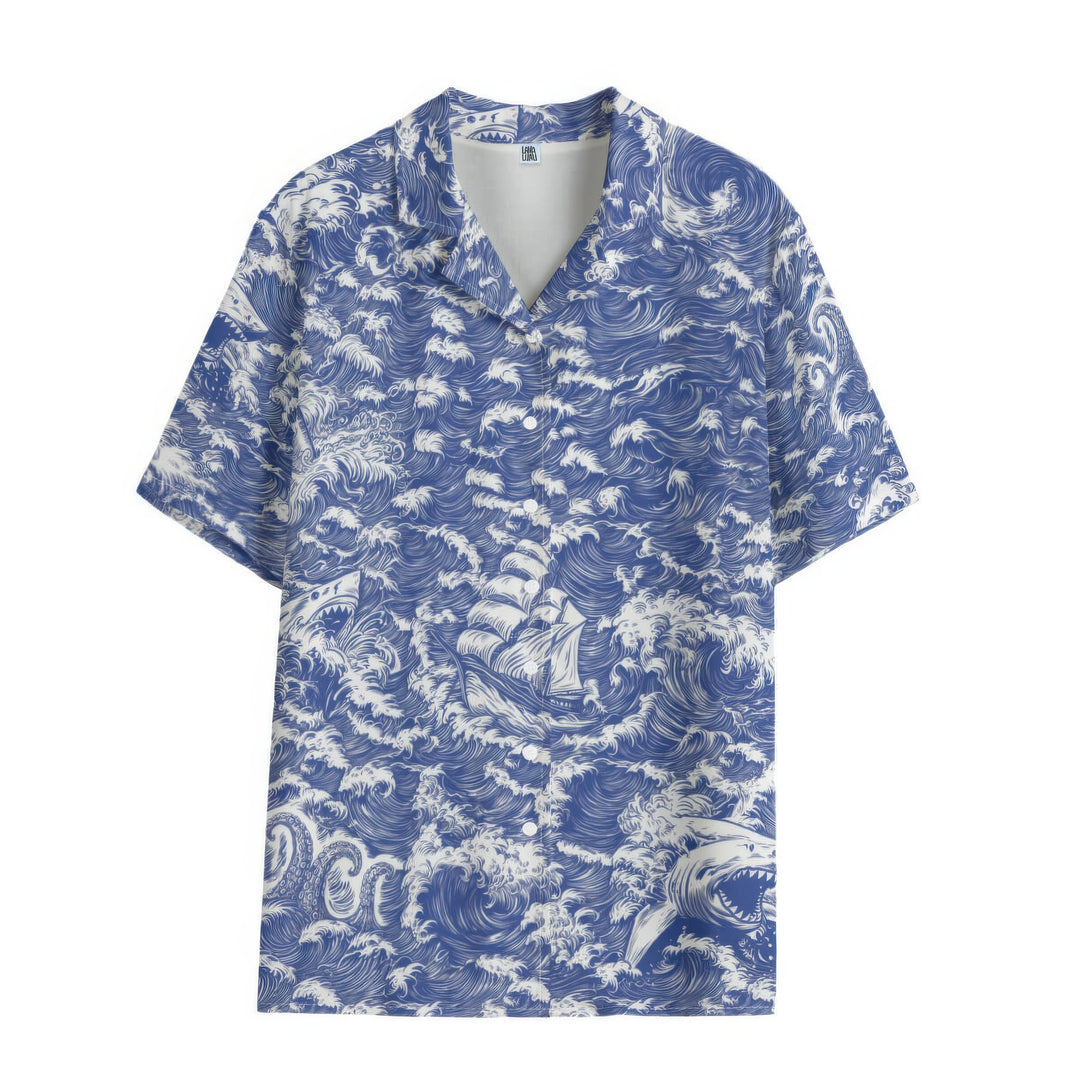 Rogue Waves Aloha Shirt (Women&