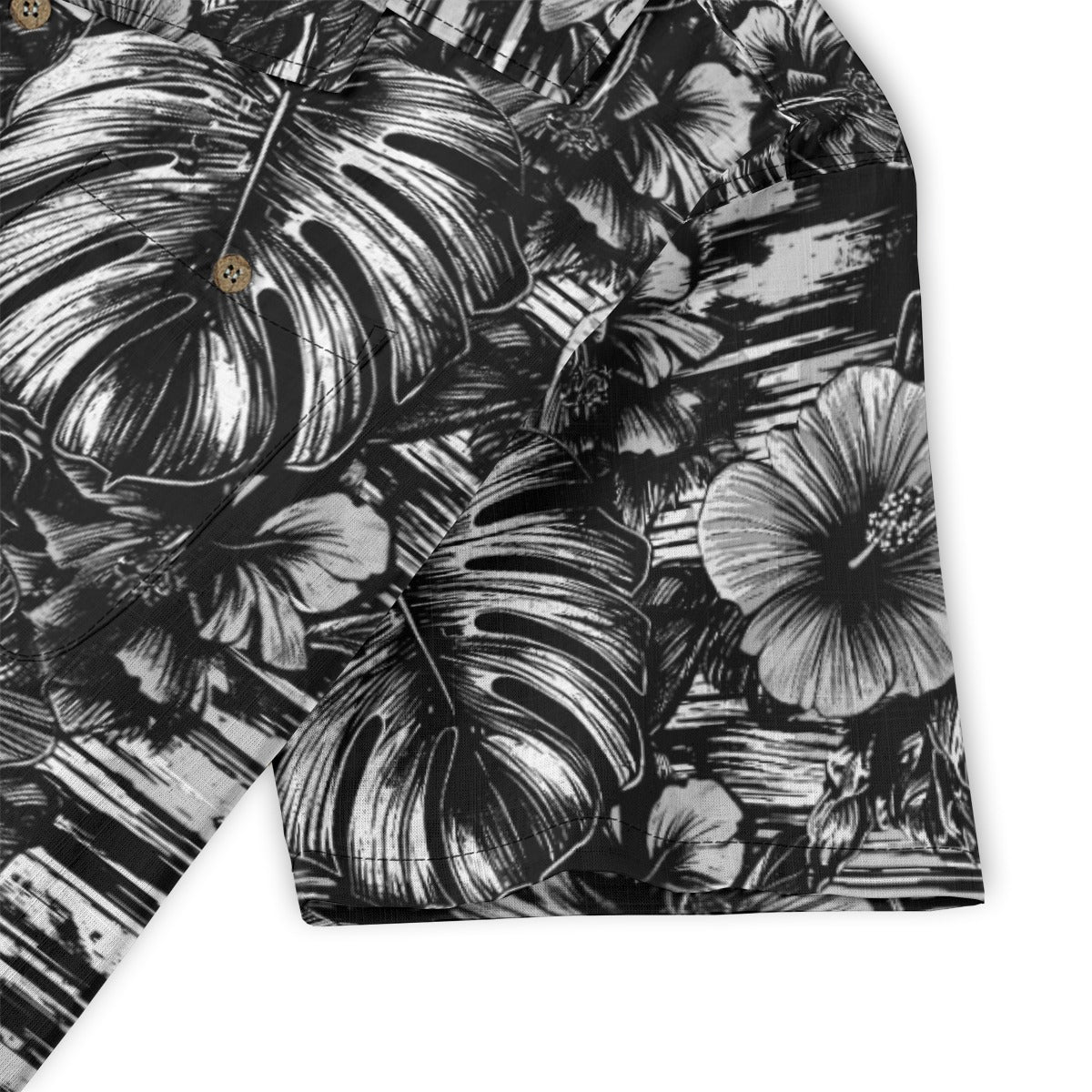 Linen Leaf & Bloom (Noir Garden Remix) Hawaiian Shirt