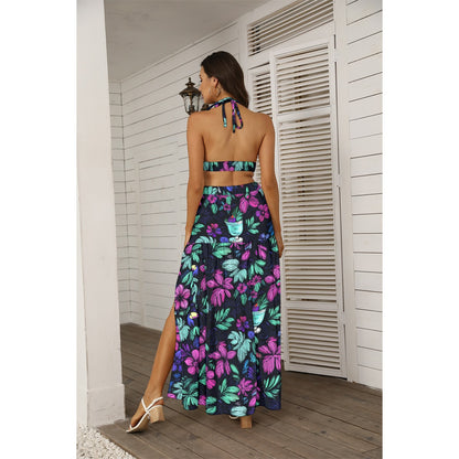 Scribble Birds Aloha Skirt Set