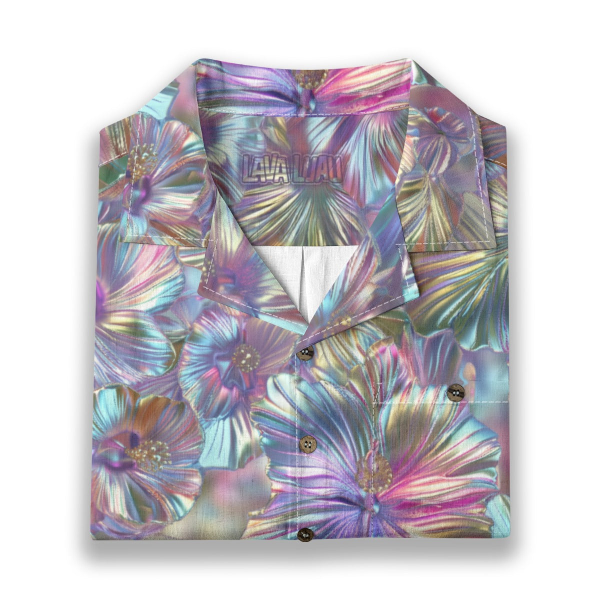 Linen Chrome Dreams Hawaiian Shirt