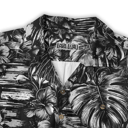 Linen Leaf & Bloom (Noir Garden Remix) Hawaiian Shirt
