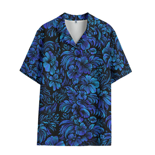 Jungle Halftone (Frozen Flowers Remix) Ladies Hawaiian Shirt