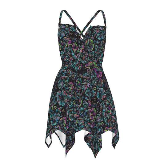 Jungle Halftone Handkerchief Dress