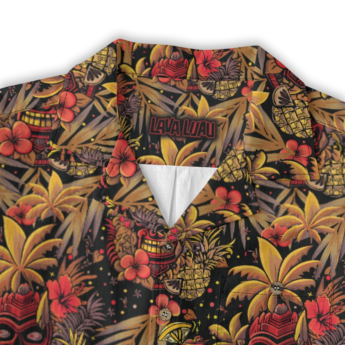 Linen Neon Paradise (Ember Remix) Hawaiian Shirt