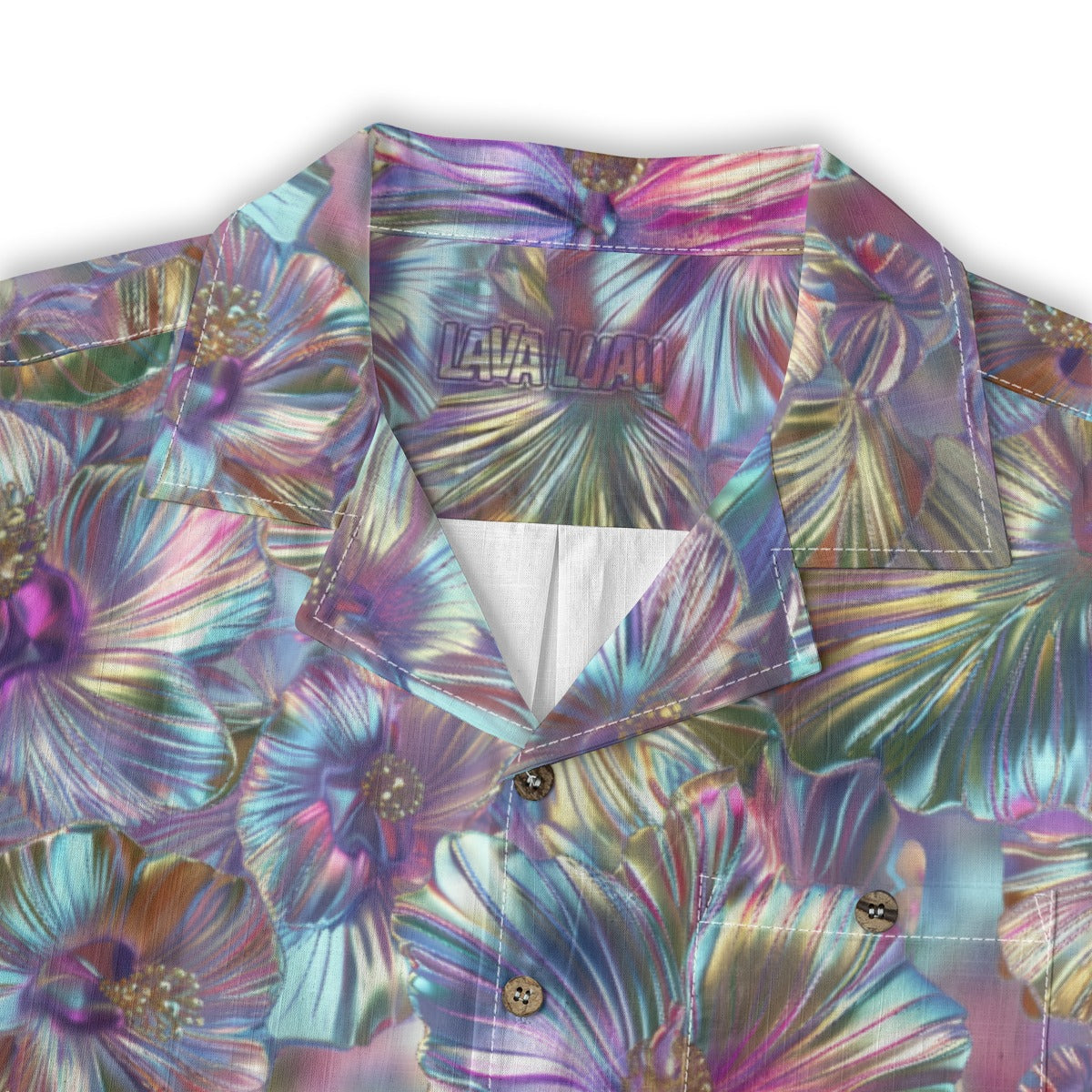 Linen Chrome Dreams Hawaiian Shirt