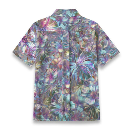 Linen Chrome Dreams Ladies Hawaiian Shirt