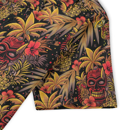Linen Neon Paradise (Ember Remix) Hawaiian Shirt