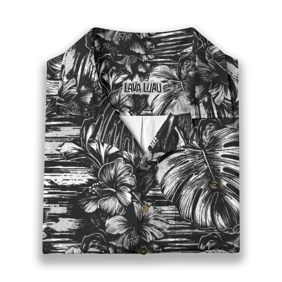 Linen Leaf & Bloom (Noir Garden Remix) Hawaiian Shirt