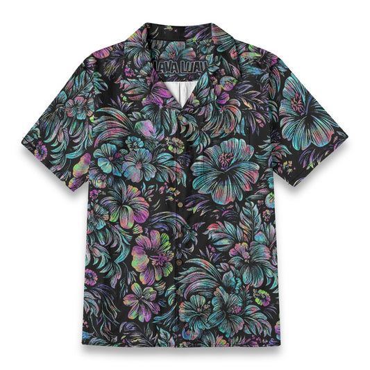 Linen Jungle Halftone Hawaiian Shirt