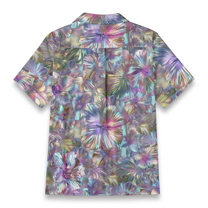 Linen Chrome Dreams Hawaiian Shirt