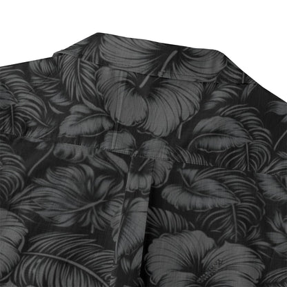 Linen Flora Obscura (Nānahu Remix) Hawaiian Shirt