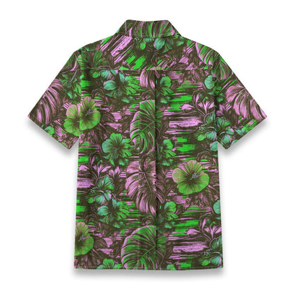 Linen Leaf & Bloom (Mild Remix) Ladies Hawaiian Shirt
