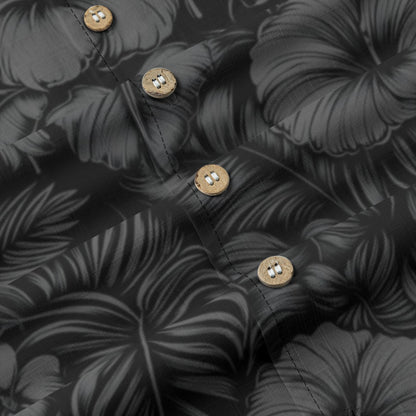 Linen Flora Obscura (Nānahu Remix) Hawaiian Shirt