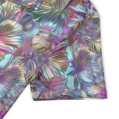 Linen Chrome Dreams Hawaiian Shirt