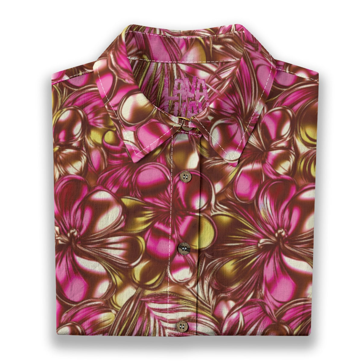 Linen Blossom Surge (Aurora Remix) Ladies Hawaiian Shirt