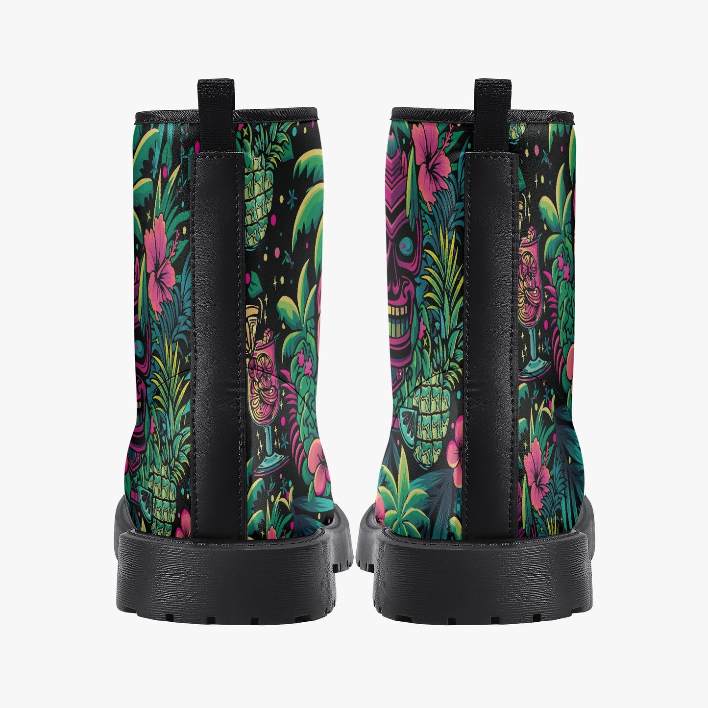 Neon Paradise Combat Boots