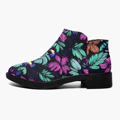Scribble Birds Chelsea Boots