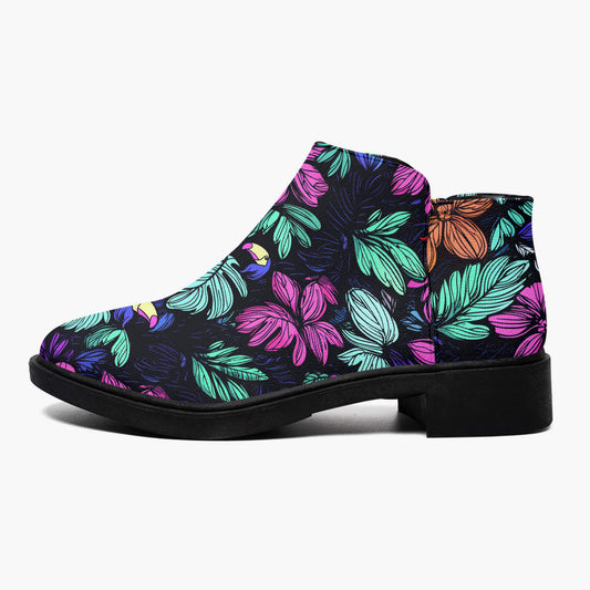 Scribble Birds Chelsea Boots
