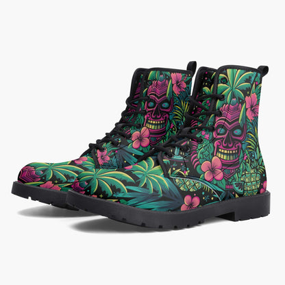 Neon Paradise Combat Boots