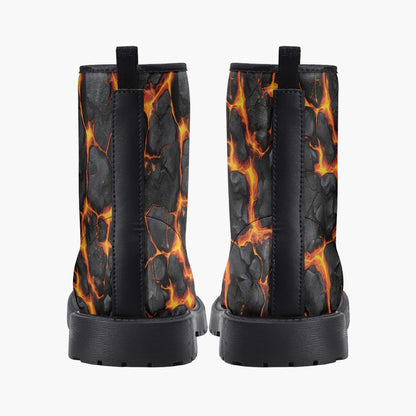 Volcanic Bloom Combat Boots