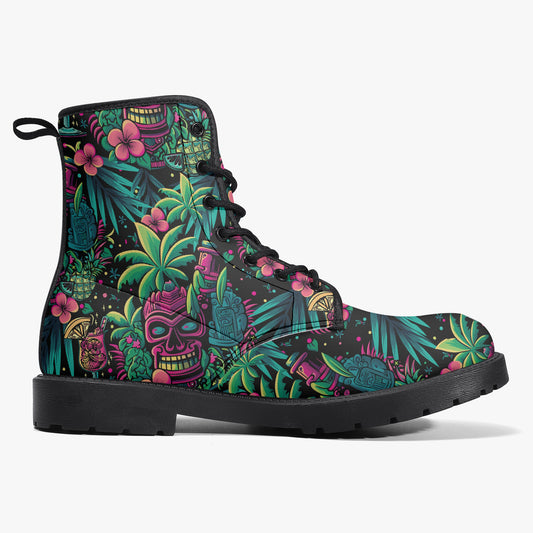 Neon Paradise Combat Boots