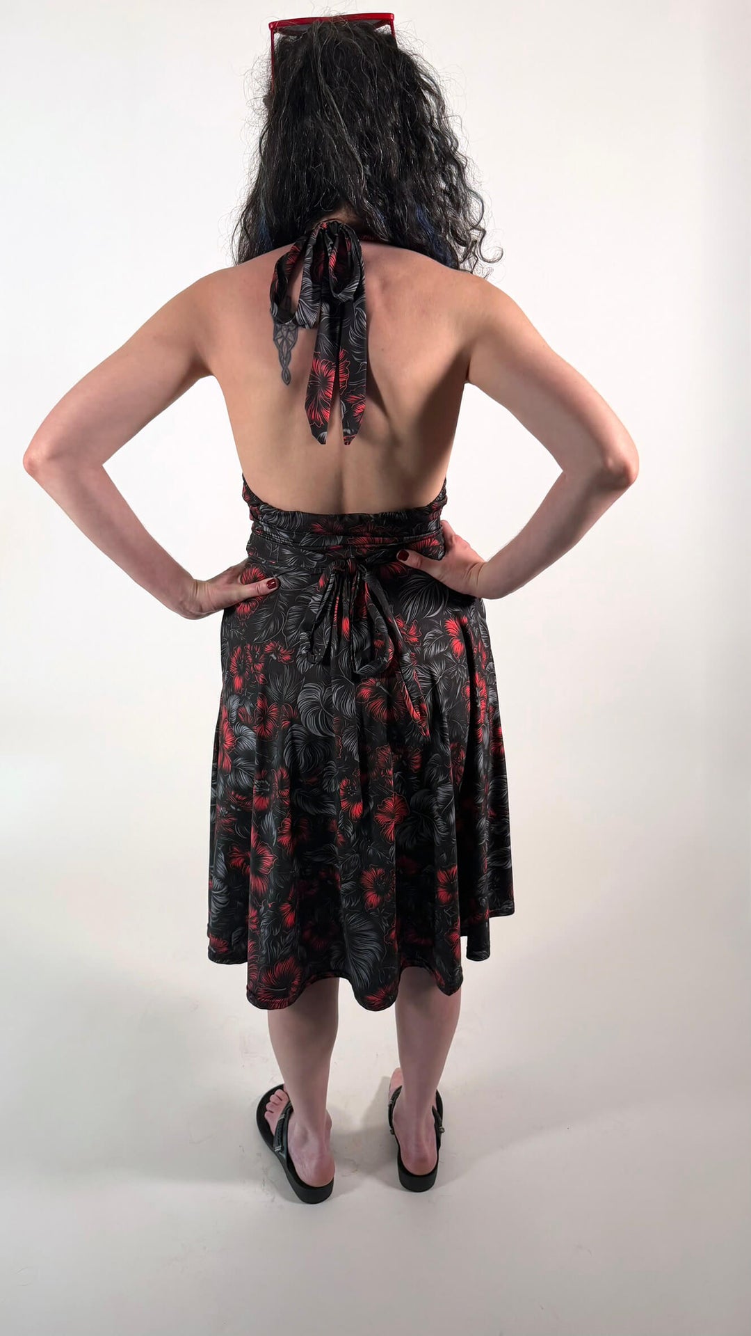 Crimson Bloom Dress