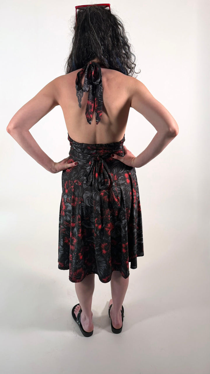 Crimson Bloom Dress