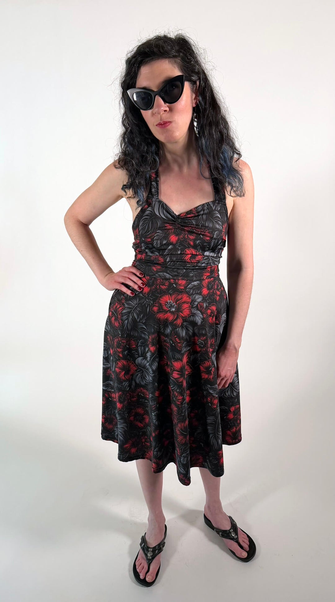Crimson Bloom Dress