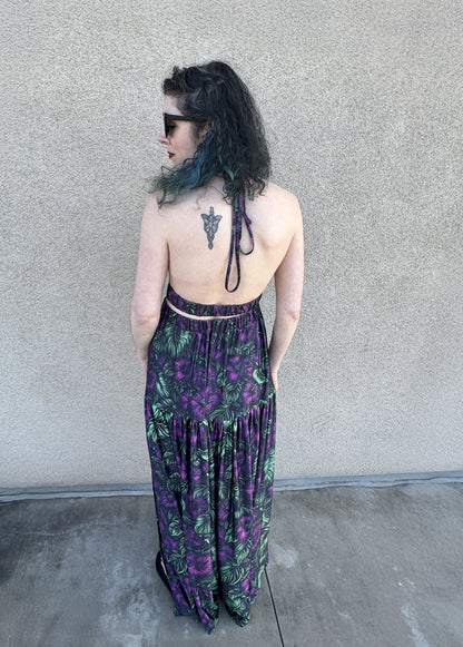 Midnight Bloom Aloha Skirt Set
