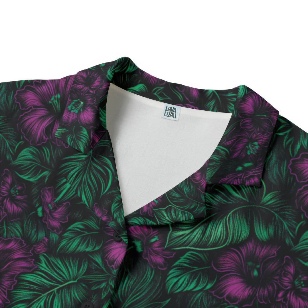 Midnight Bloom Aloha Shirt (Women’s)