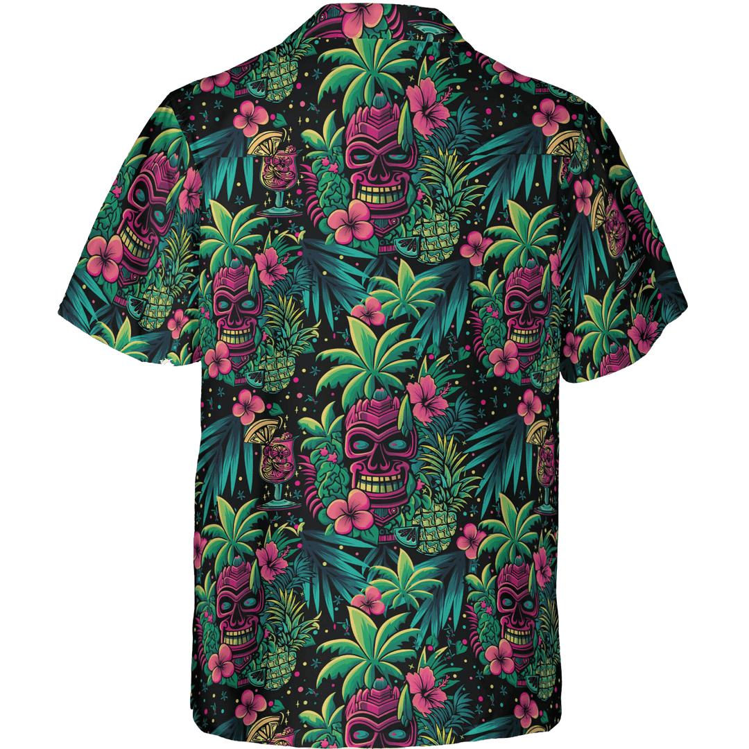 Neon Paradise Aloha Shirt (Men&