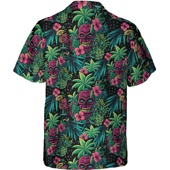 Neon Paradise Aloha Shirt (Men&