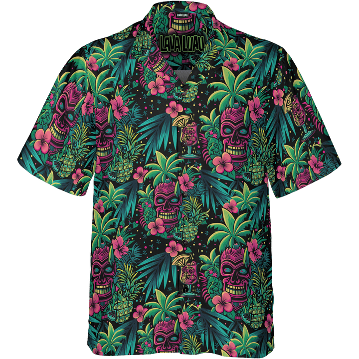 Neon Paradise Aloha Shirt (Men&