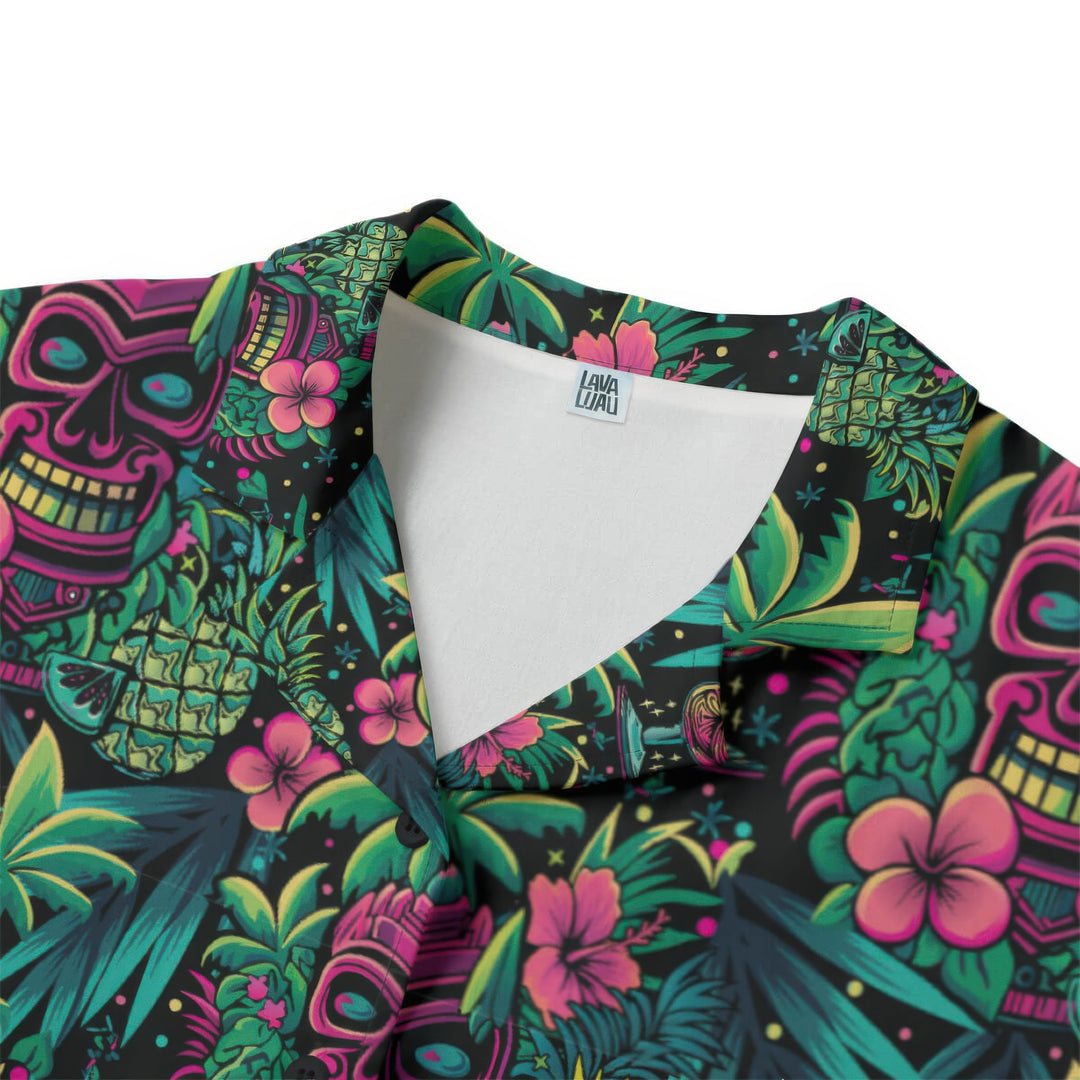 Neon Paradise Aloha Shirt (Women&